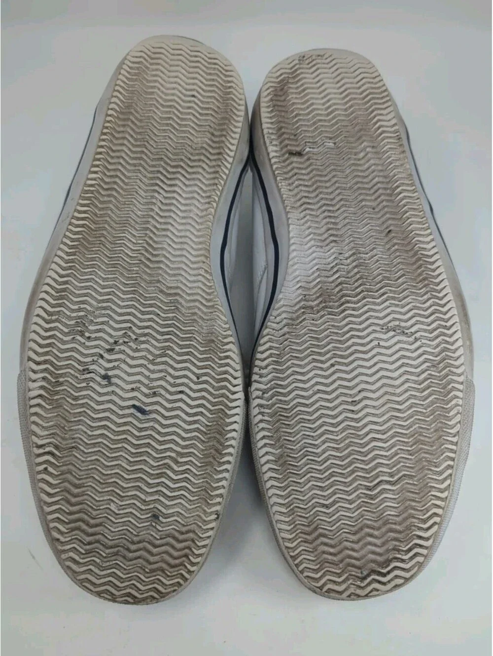LACOSTE Shakespeare TLS Leather Casual Loafers Boat Shoes Mens 10 Milk White